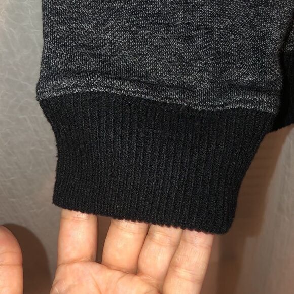 H&M M Gray Black Cotton/Polyester Blend Shawl Sweater - Picture 5 of 9